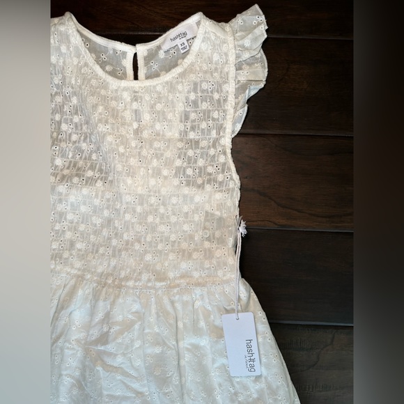 Hashttag in trend white eyelet midi dress size XS - Picture 4 of 4